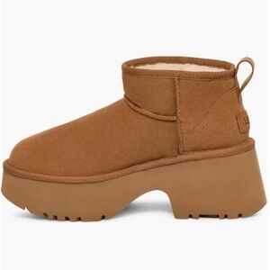 UGG Brown Platform Ankle Booties